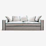 Rafaella 3 Seater Sofa white velvet