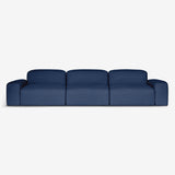Davide Barzaghi's Sustainable Style in navy blue 3 seater