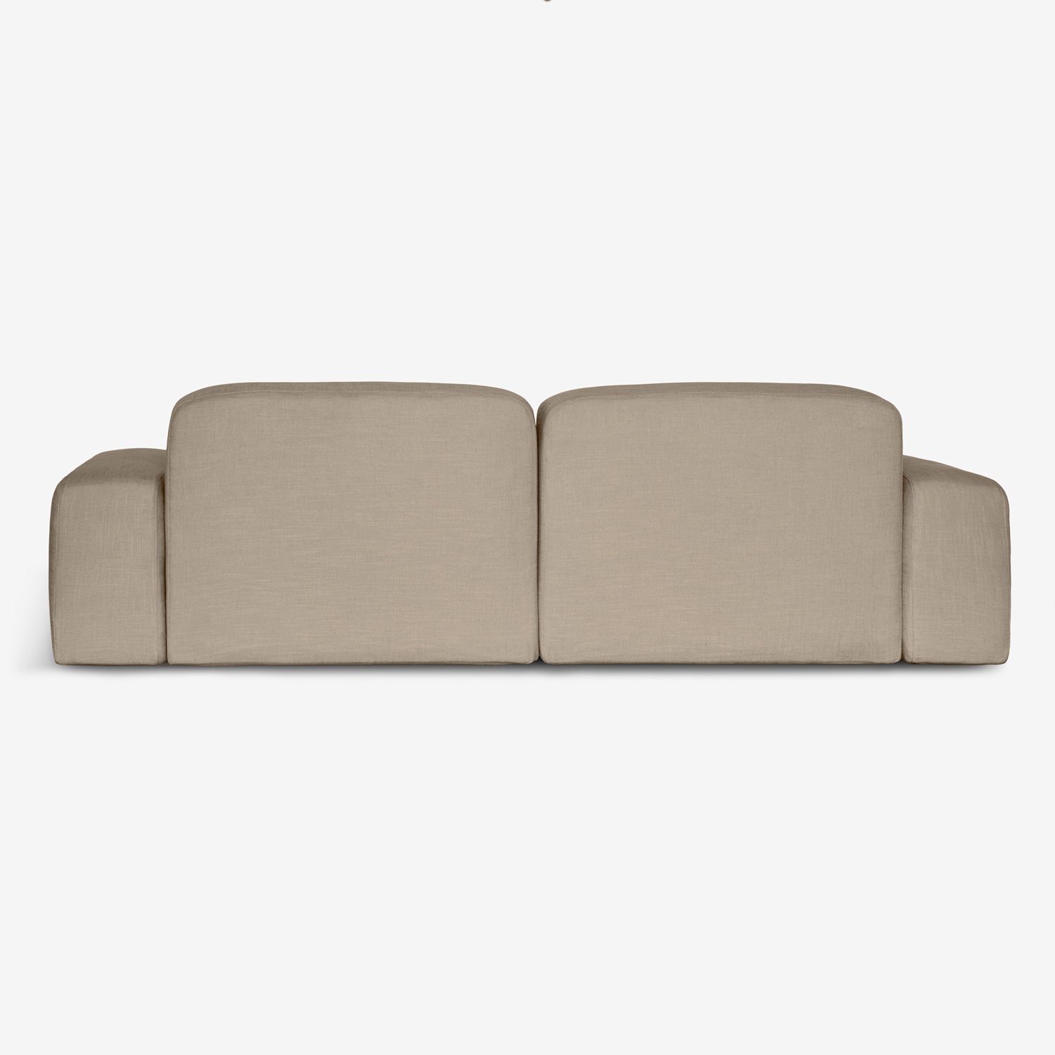 Libero Series: Stylish and Green, backview of beige sofa