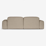 Libero Series: Stylish and Green, backview of beige sofa