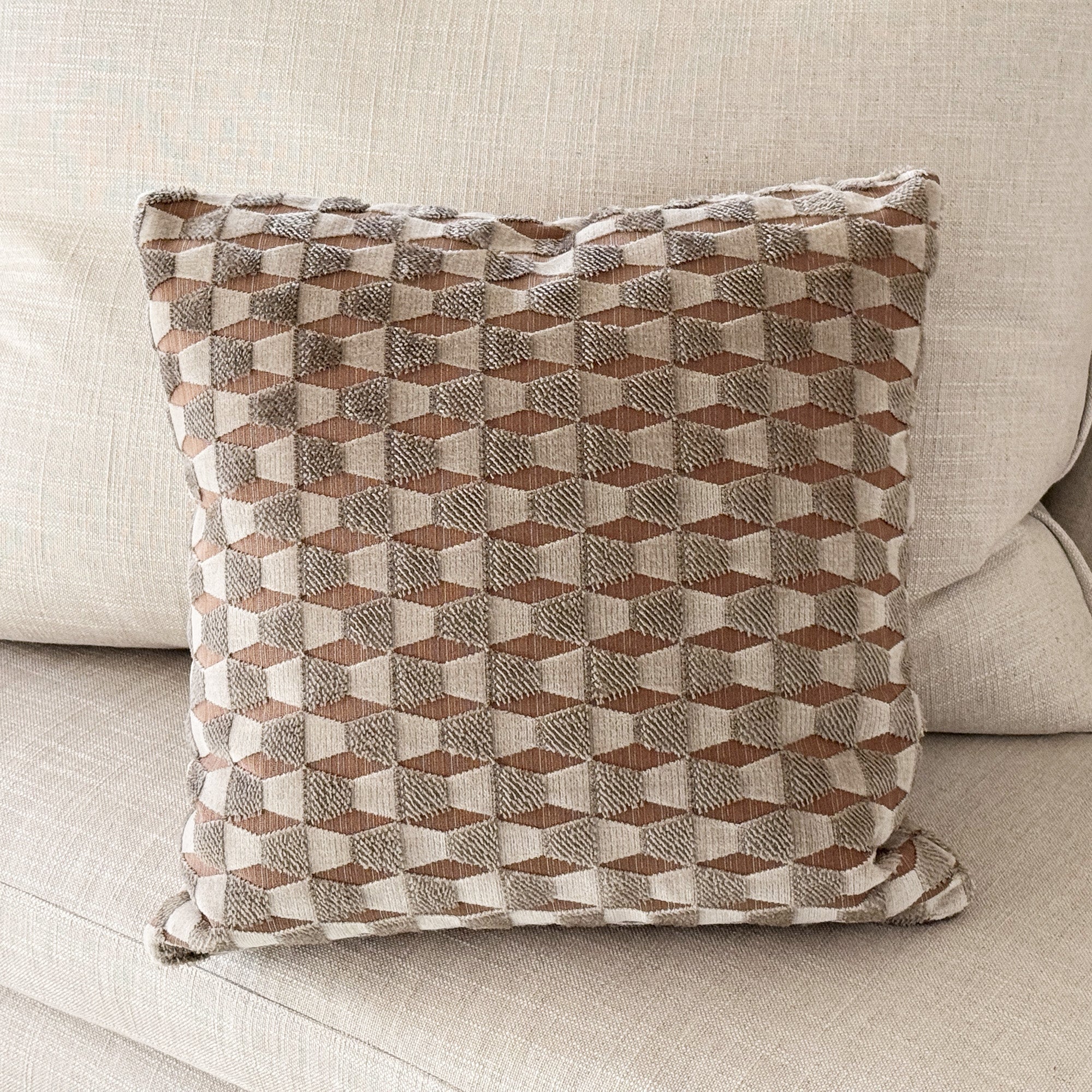 Jacquard Velvet 2 Ivory Stone