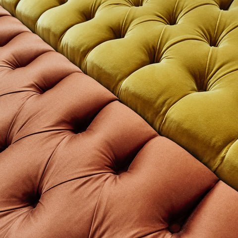 Farfalla bench 160cm - Earthy Gold velvet