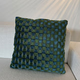 Jacquard Velvet 7 Blue Olive
