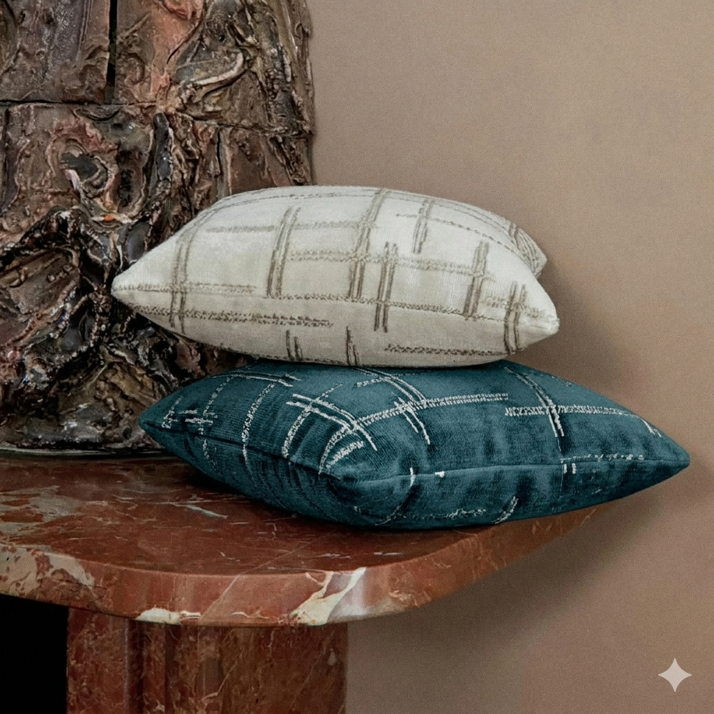Jacquard Velvet 4 Acqua