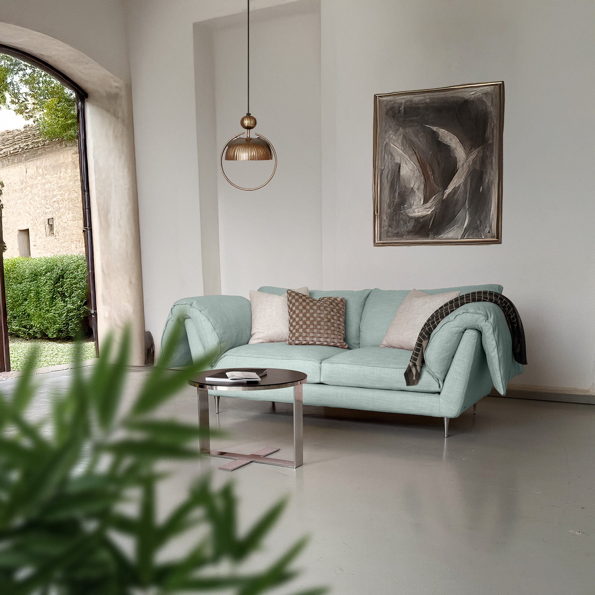 Casquet 2,5-Sitzer-Sofa mit Flügeln