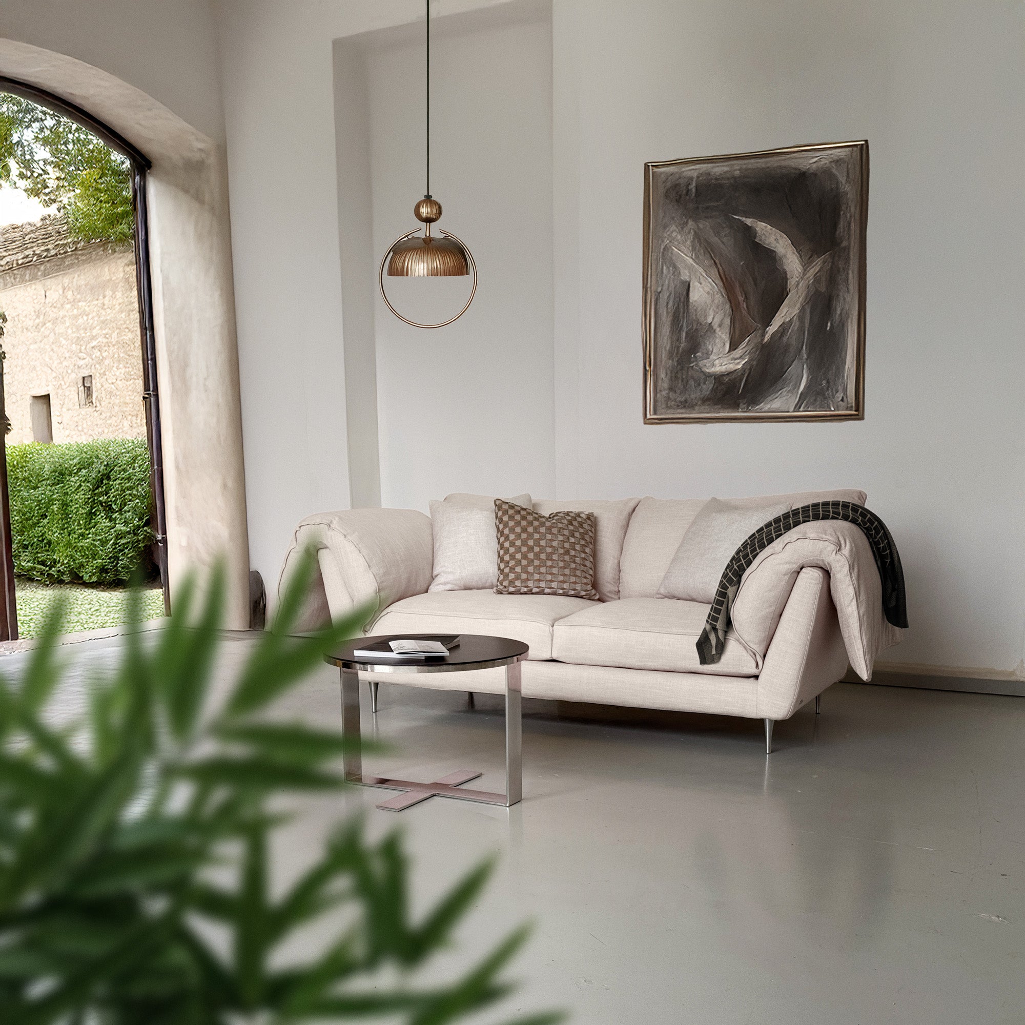 Casquet 2,5-Sitzer-Sofa mit Flügeln