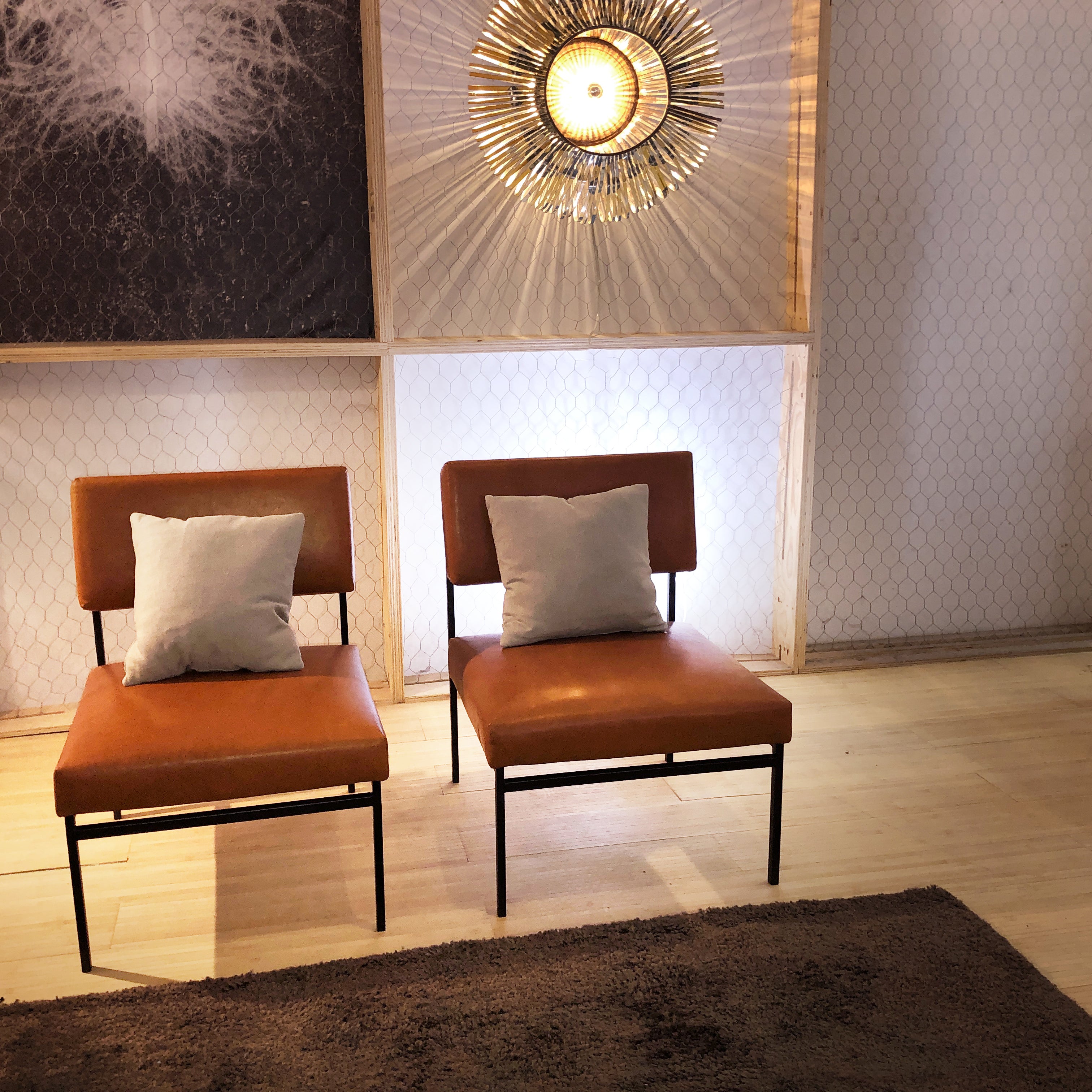 Aurea lounge chair - Cognac leather