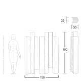 room divider dimensions and drawing