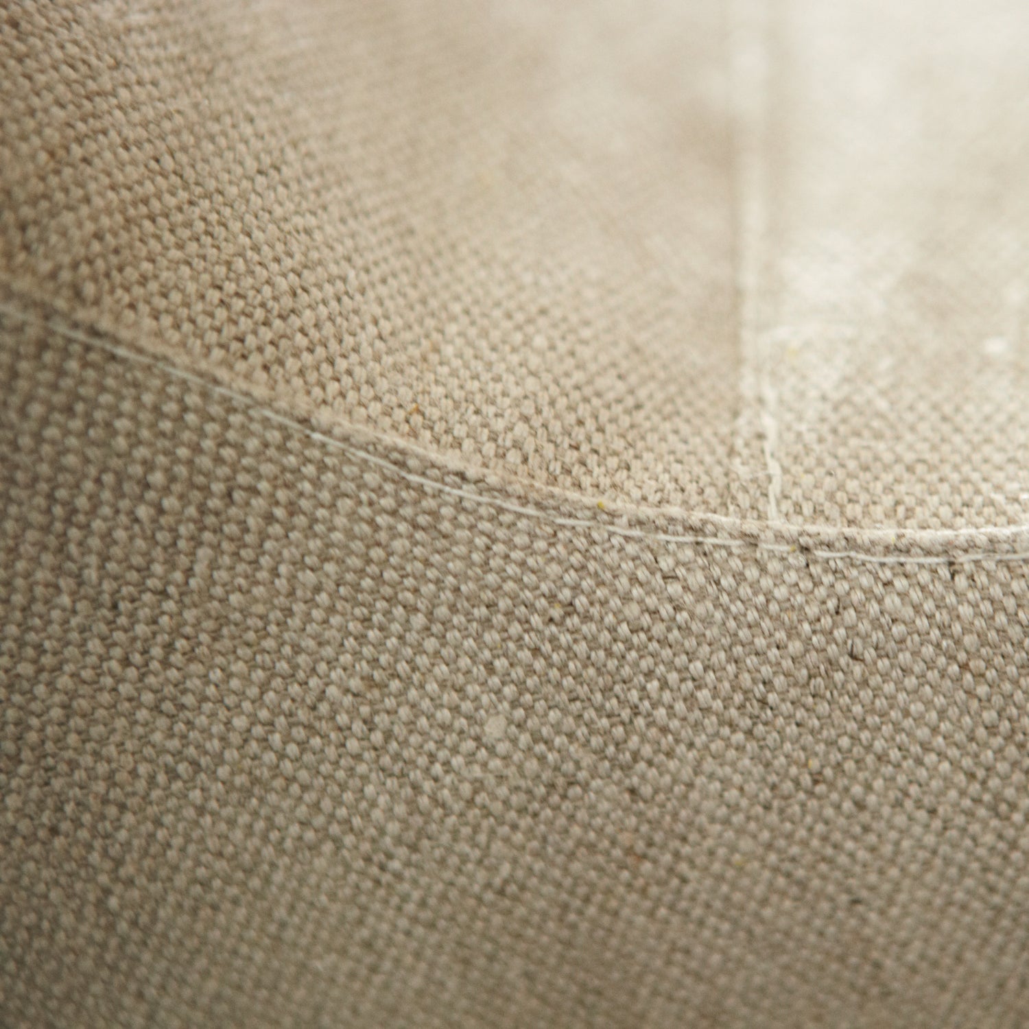 organic linen furniture detail