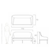 Domino 2-Sitzer-Sofa