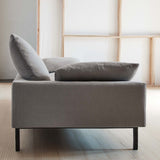 Elegant Streamlined Sofa in Pure Linen