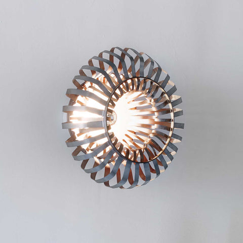 upcycled lamp, recycled wall light, sustainable lighting, Annerose wall light by Nadia Galli Zugaro