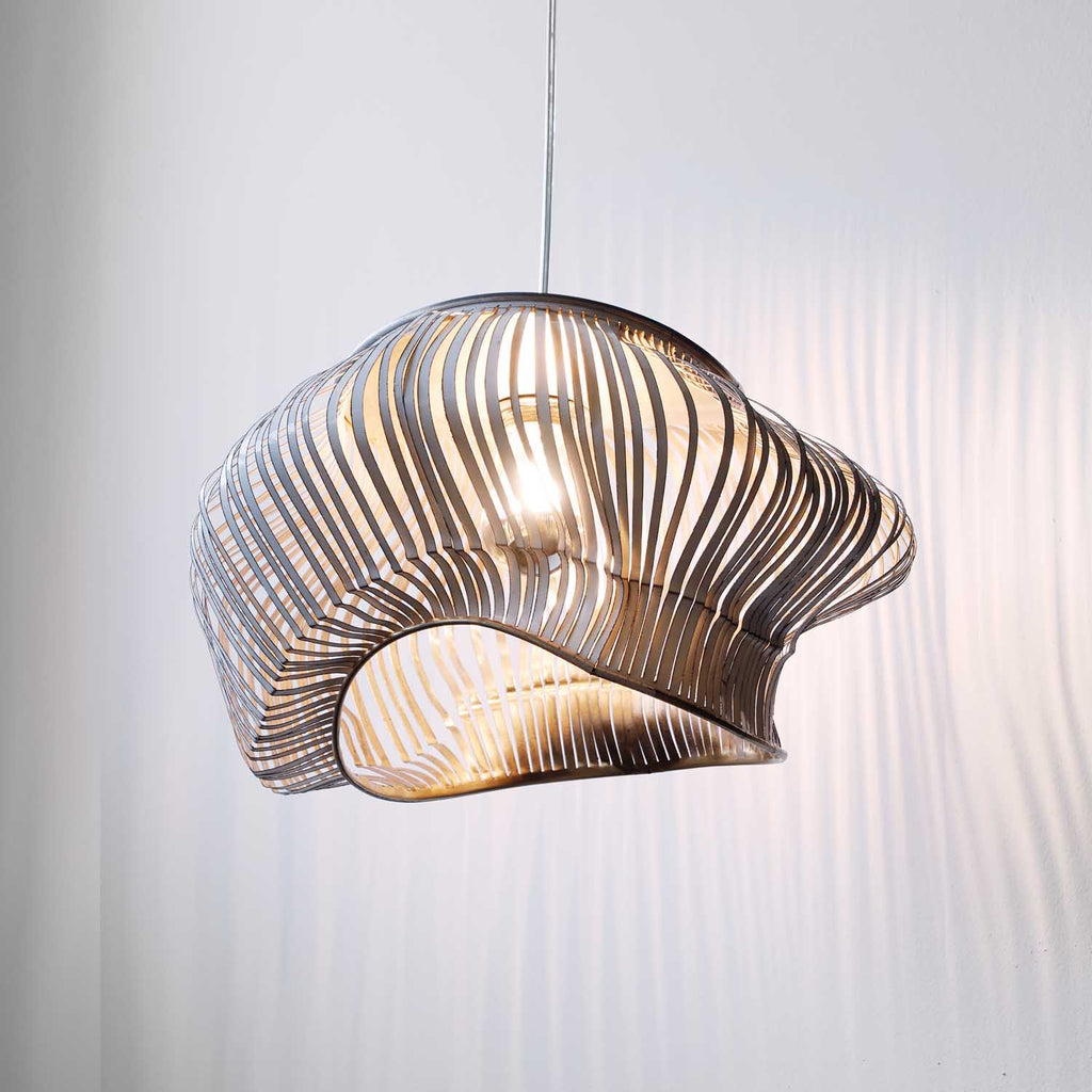 upcycled lamp, recycled ceiling light, sustainable lighting,  fuga ceiling light by Nadia Galli Zugaro