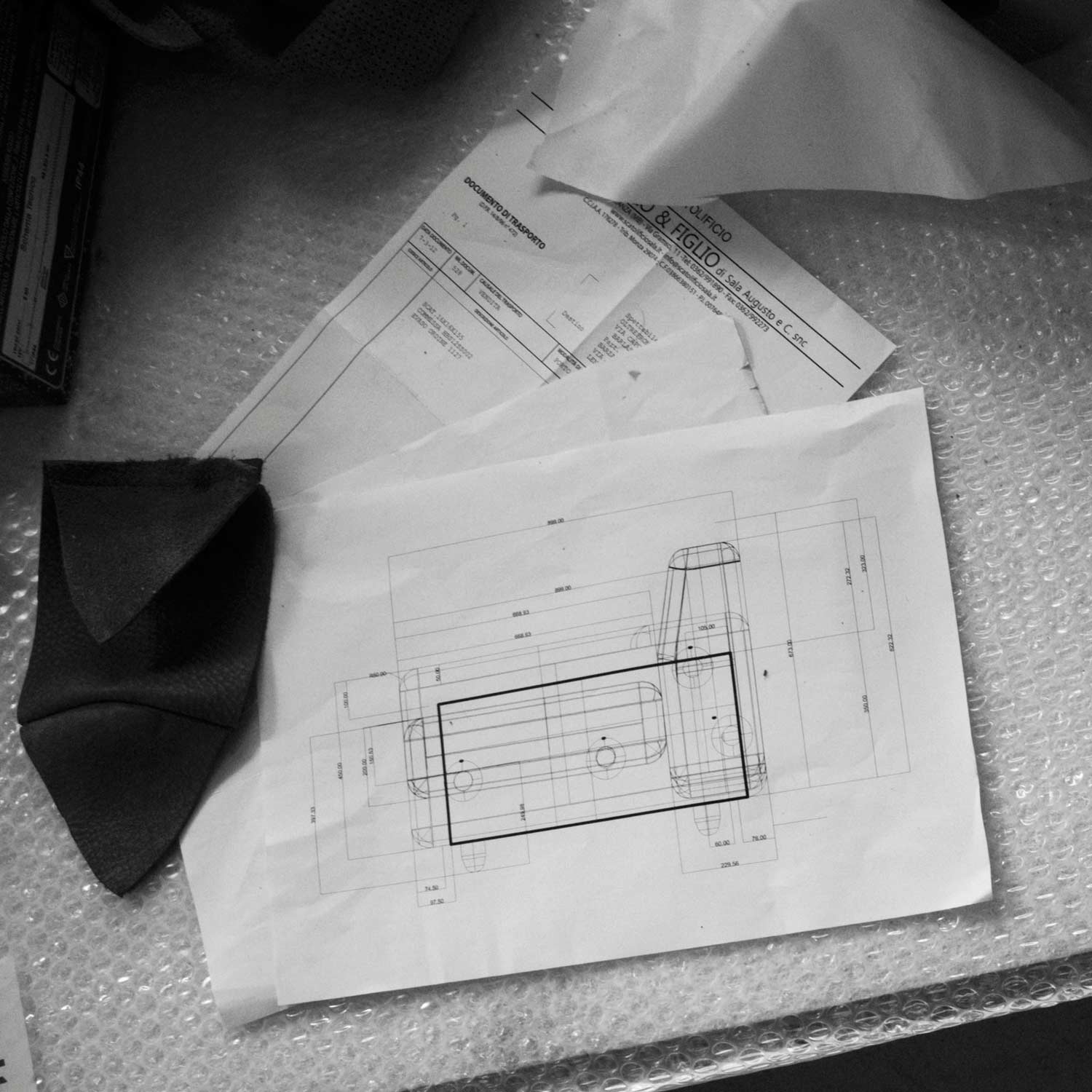 technical plan of sofa