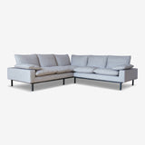 organic sofa, beige natural cotton textile, bad modular sofa by vanessa tambelli