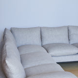 Eco-Friendly Angular Sofa with Adjustable Backrest