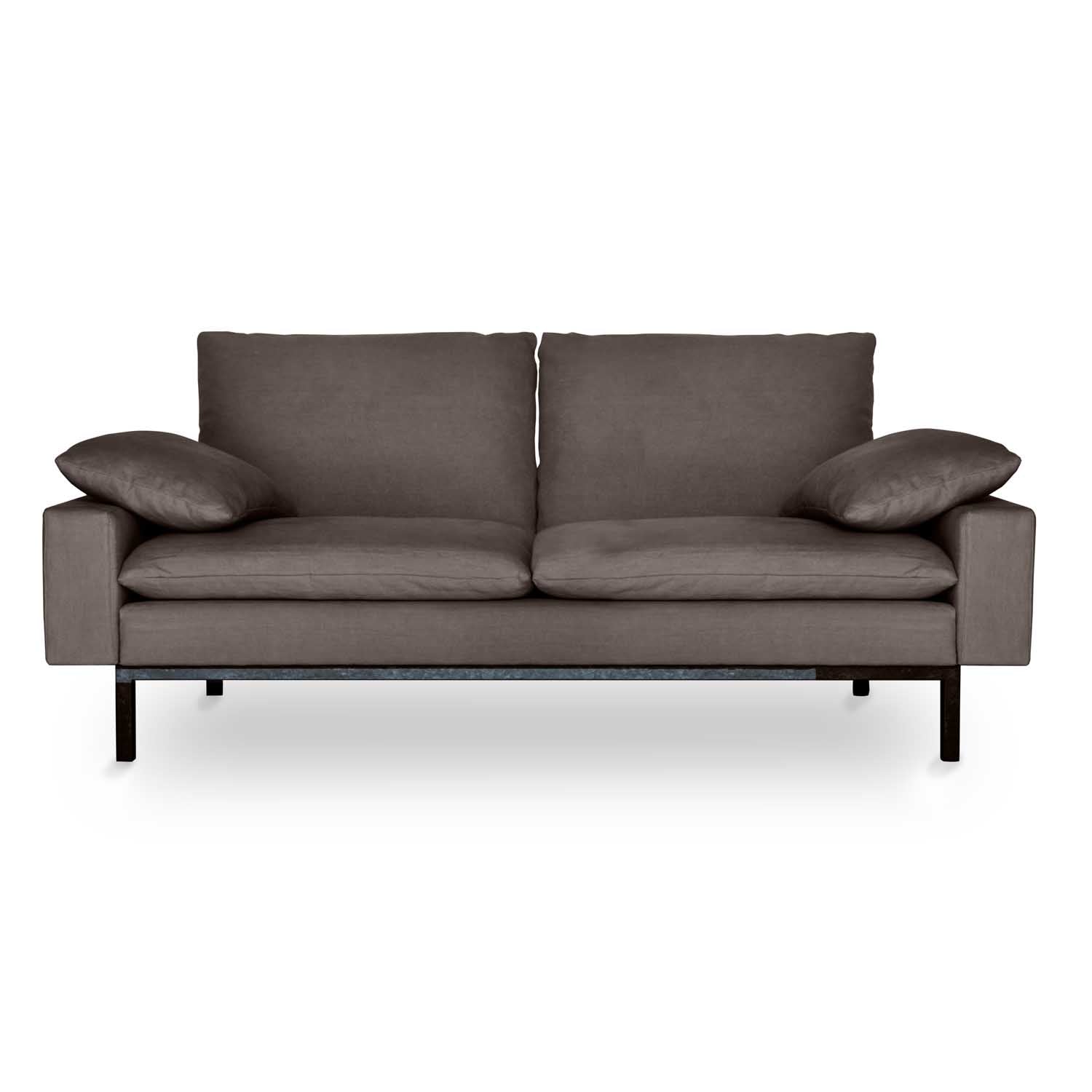 Elegant Living Room Furniture, warm grey linen sofa