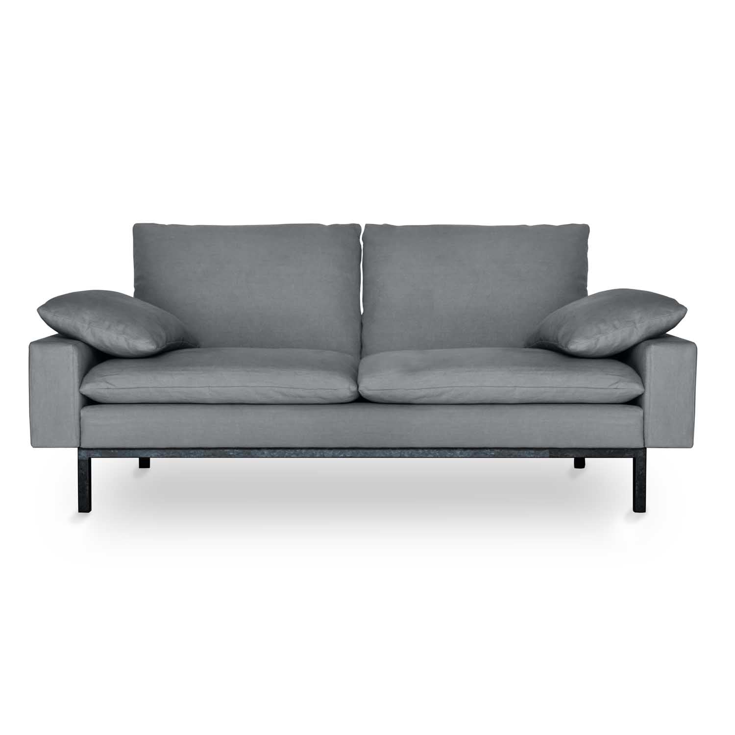 Versatile Armrests for Relaxation, grey linen sofa