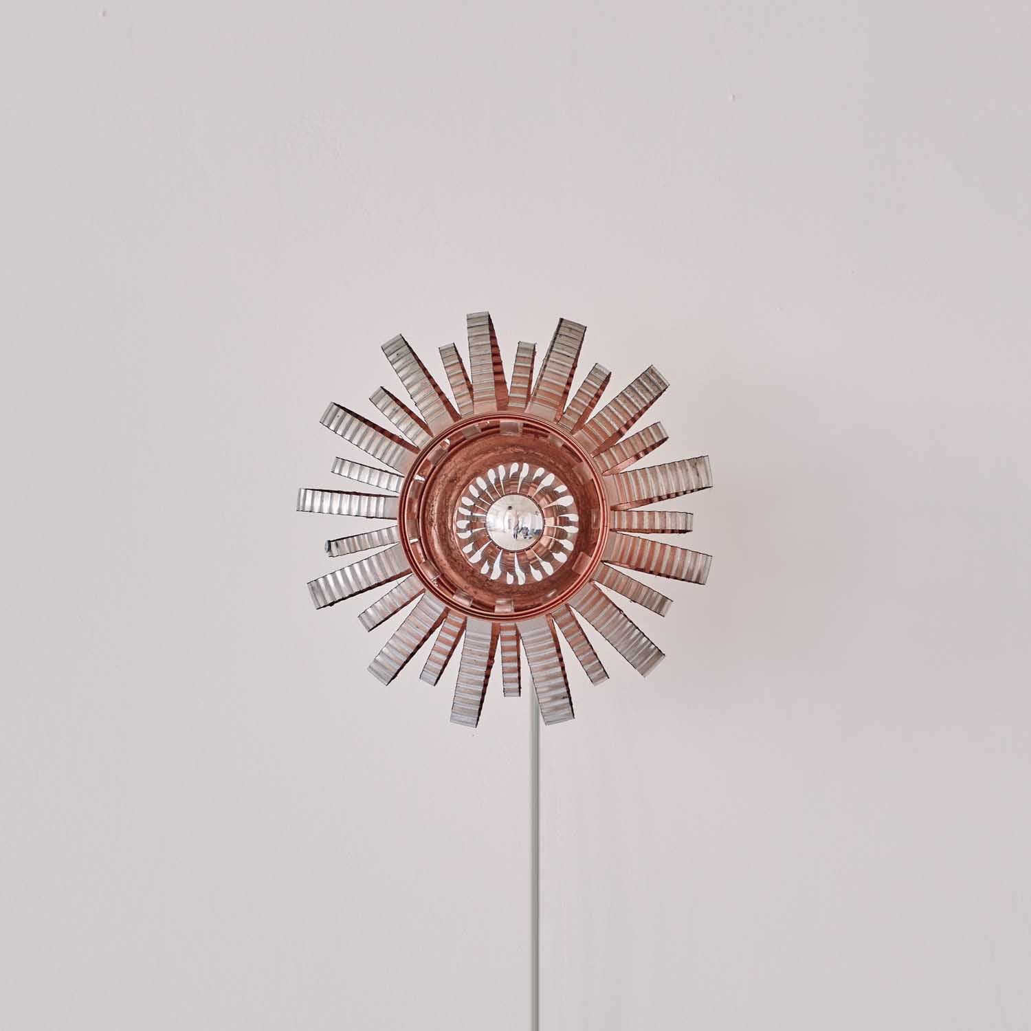 Handcrafted Excellence: Recycled Metal Tiny Wall Light