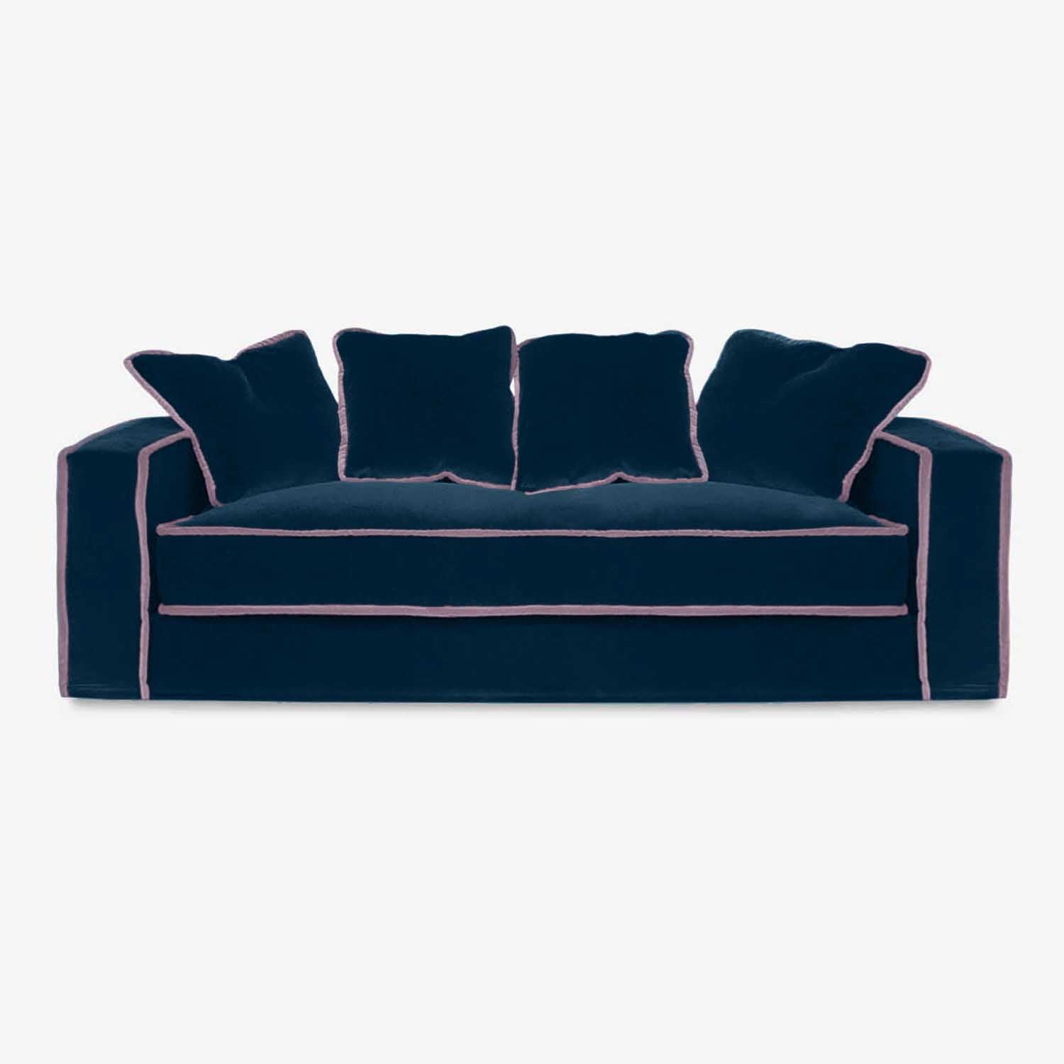 Inviting Comfort - Modern Velvet Sofa