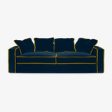 Customizable Sofa Design, navy velvet sofa