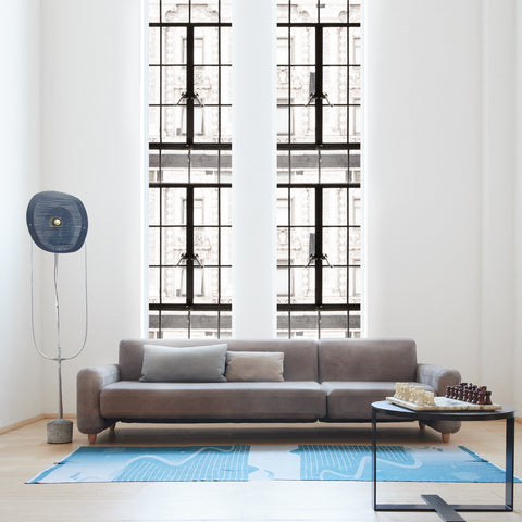 Traco 3 seater - Grey leather