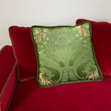 green silk with embroidered tigers side