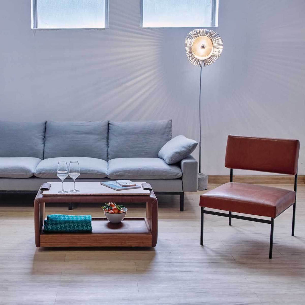Aurea lounge chair - Cognac leather