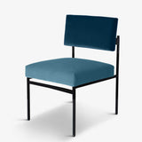 Aurea Dining Chair - Electric Blue Velvet Stylish Design