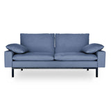 Streamlined Sophistication Home Decor light blue sofa