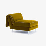 Plush Cotton Upholstery – Casquet yellow velvet daybed