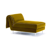 Inviting Daybed Design for Tranquil Moments - mustard yellow velvet chaiselongue