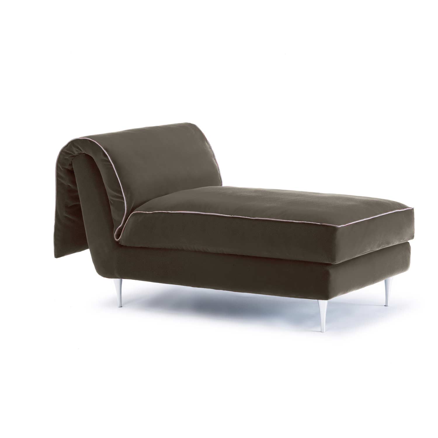 Eco-Friendly Upholstered Daybed - grey velvet chaiselongue