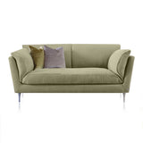 Constrained Space Luxury with Casquet Sofa. Beige sustainable sofa.