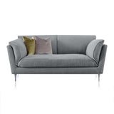 Comfortable Sophistication: Casquet 2-Seater. Sustainable couch in grey cotton.