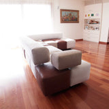 Elegant Lines and Versatility. multicoloured sofa.