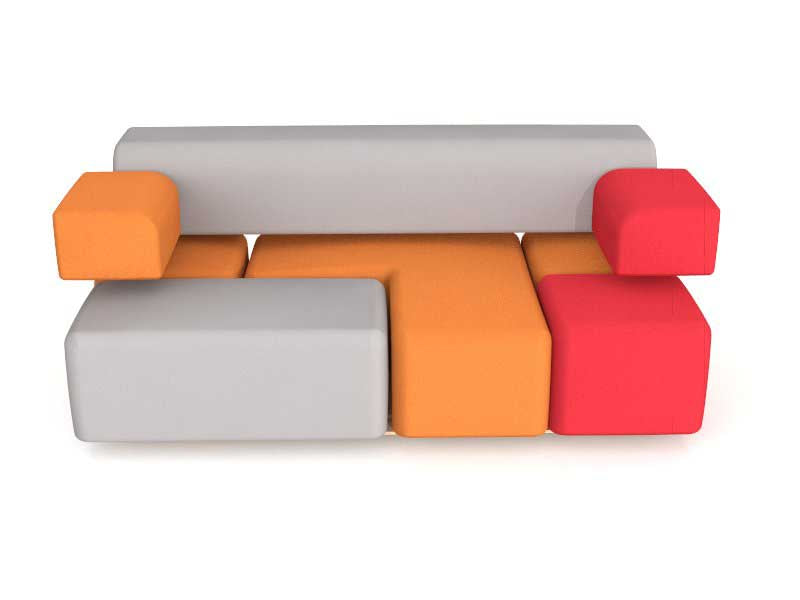 Versatile modular design for unique seating arrangements.