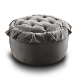 Handcrafted velvet pouf