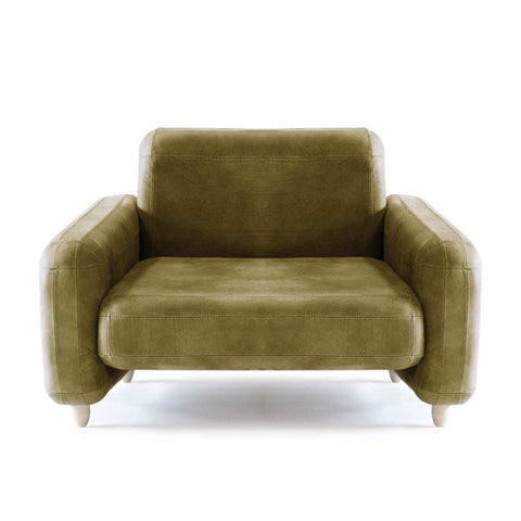 Traco leather armchair