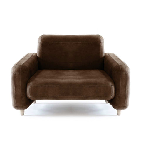 Traco leather armchair