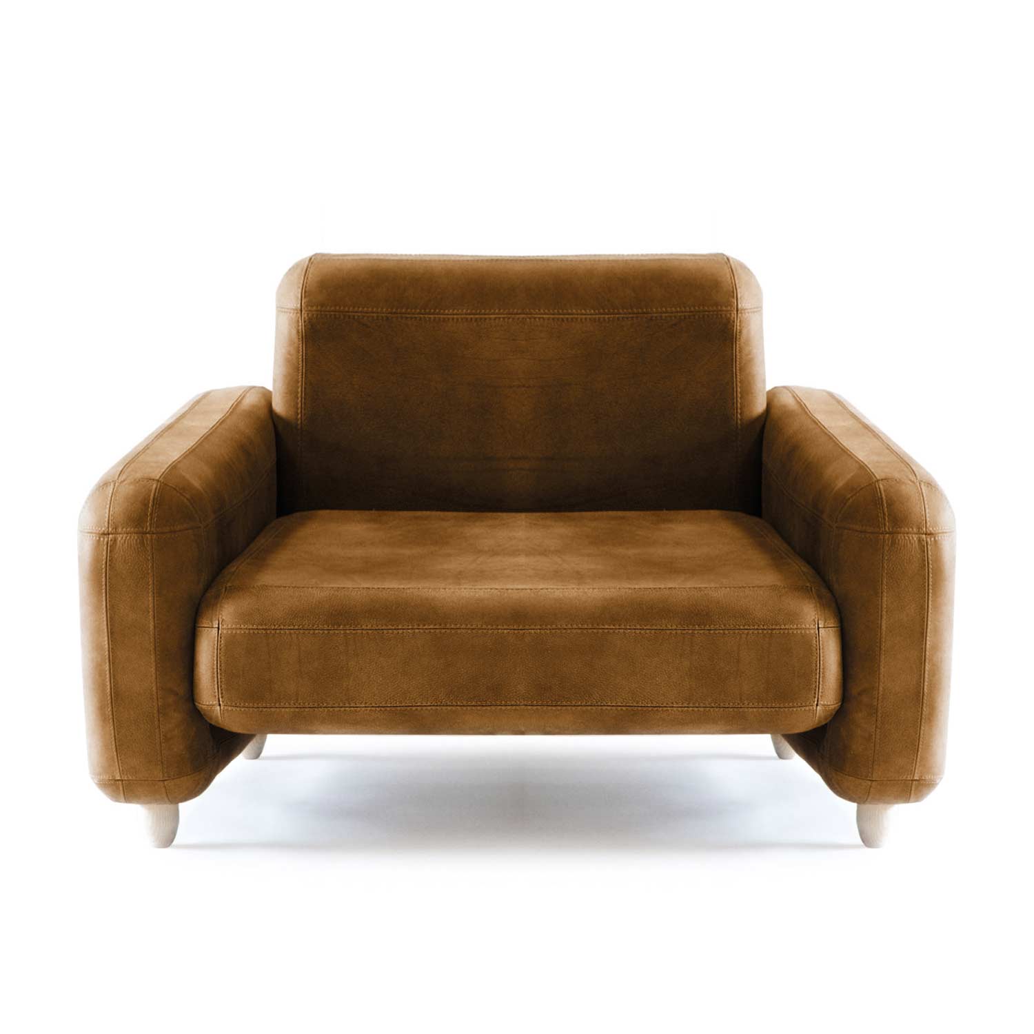 Handcrafted Elegance in Every Detail, cognac leather armchair