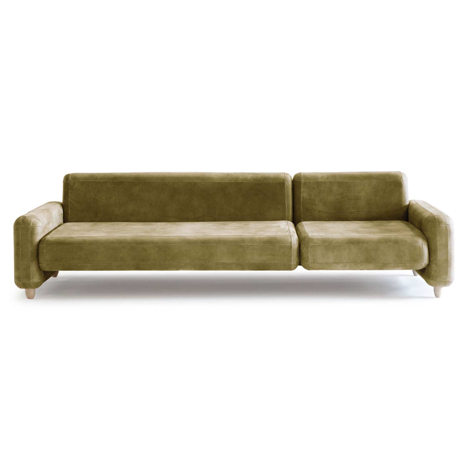 Commercial and Residential Elegance, beige leather sofa
