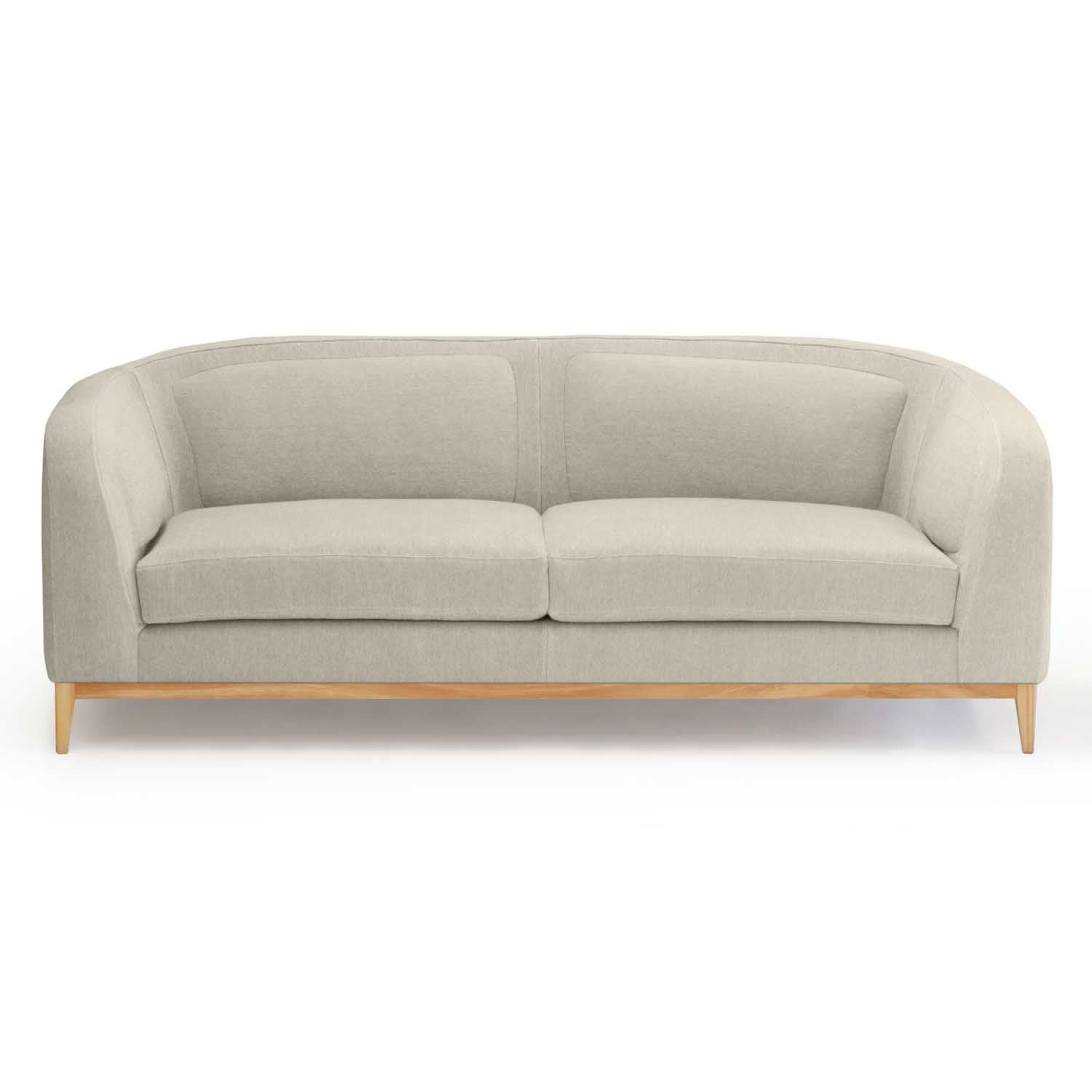 organic beige cotton sofa