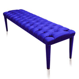 blue klein ottoman bench