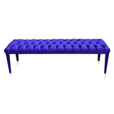 Elevated Comfort - Ottoman Bench electric blue