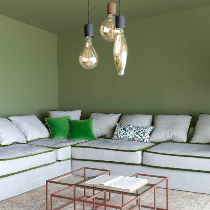 green and white angular rafaella luxury sofa