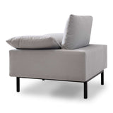 Timeless Design for Any Living Space. Grey cotton armchair.