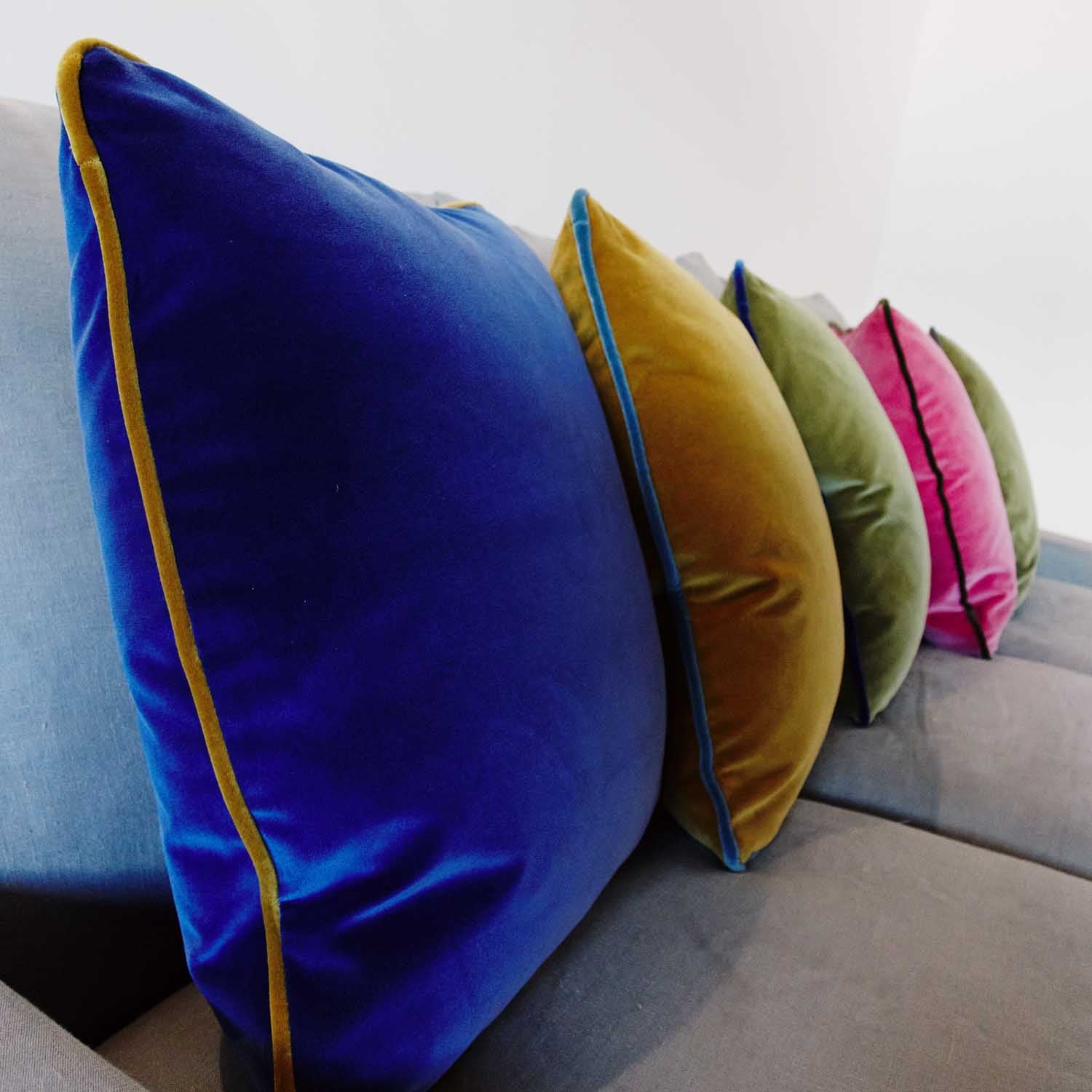 Handmade Italian Cotton Velvet sustainable cushion