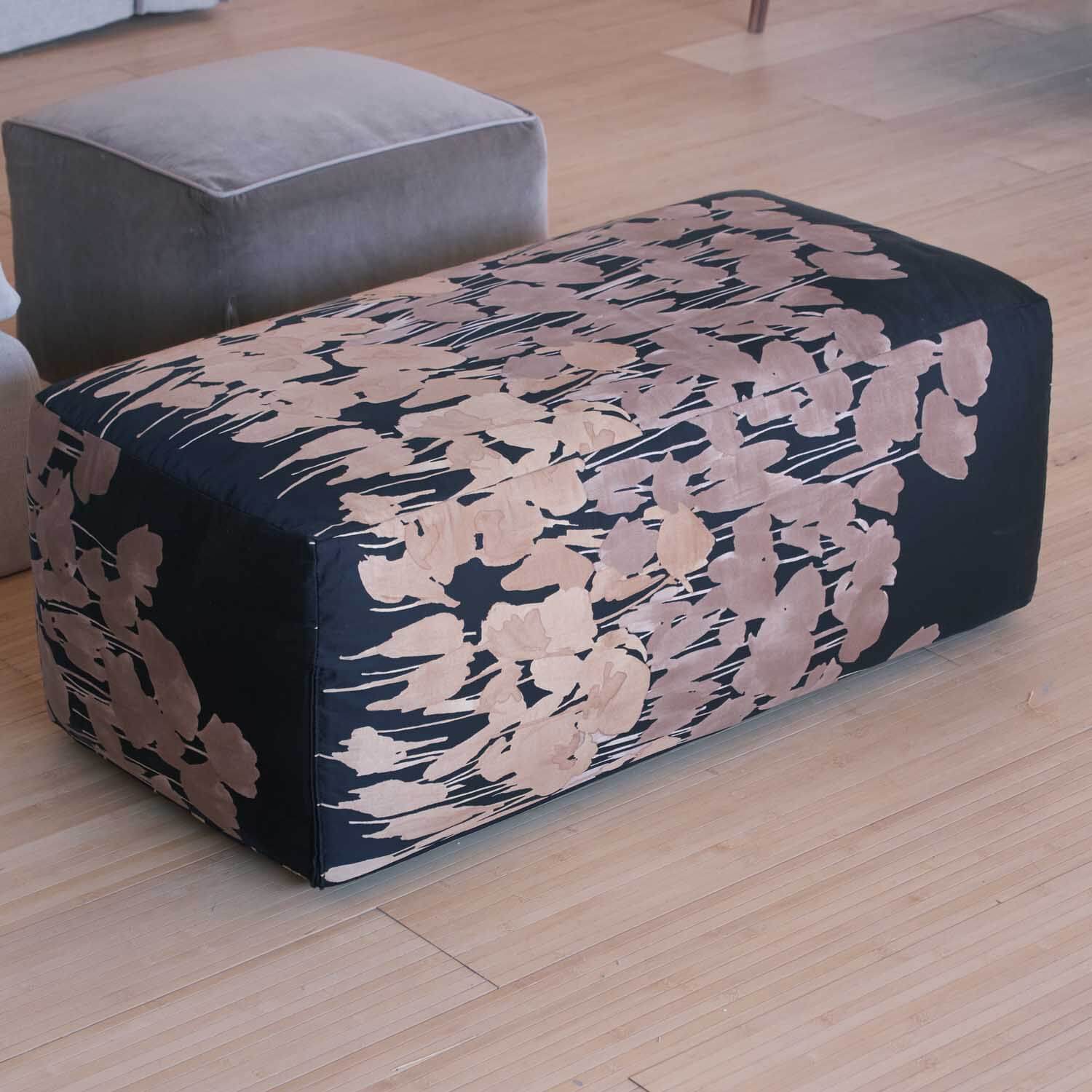 Decorative Silk Pouf