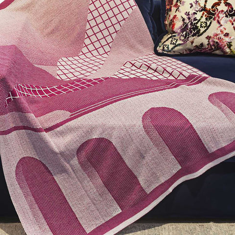 Panoramica Plaid fuchsia by Lanificio Leo